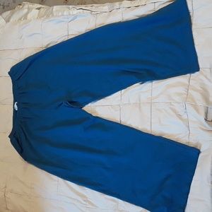 Habitat Clothes to Live In Pants L Teal Elastic Waist Back Pocket NWOT